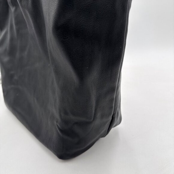 Betsey Johnson Large Black White Polka Dotted Tote Bag Reversible - Picture 12 of 13